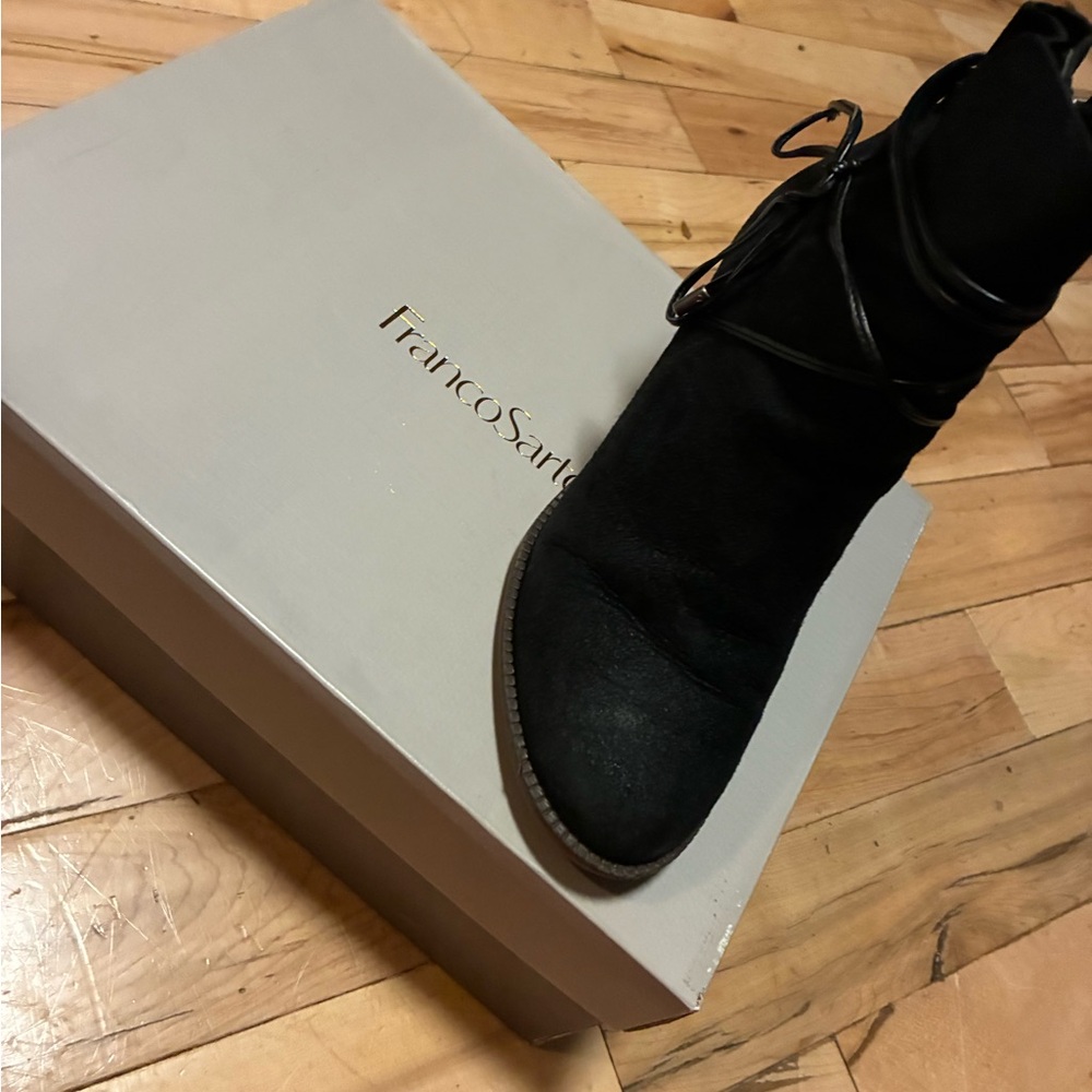 Franco Sarto Black Ankle Booties